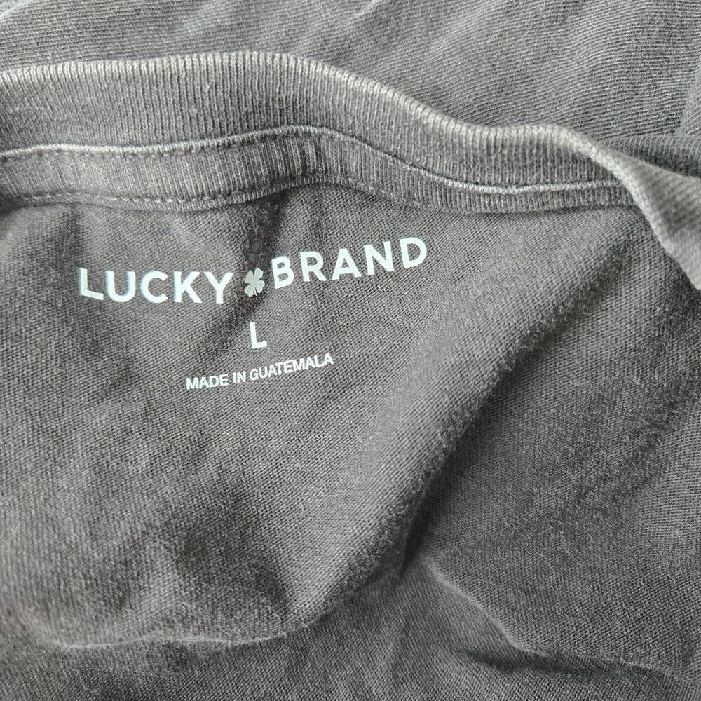 Lucky Brand Manifest Good Fortune Be Lucky Shirt Size Large T-Shirt Tee NWT - Picture 9 of 9
